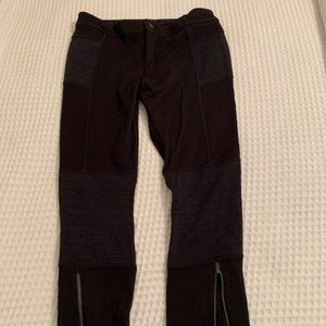 Black Athleta Moto Leggings